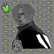 Bust Sketch of Leon Kennedy from Resident Evil 6.